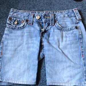 True Religion Bermuda Denim Shorts